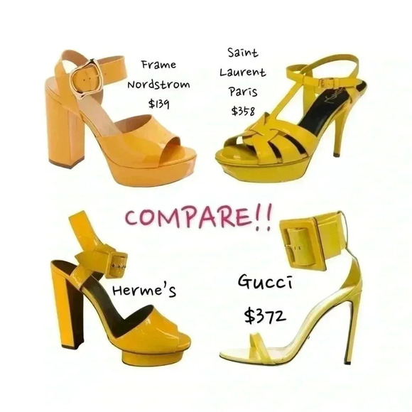 Vintage NINE WEST NW Front Time neon yellow strappy buckle platform size 8 - Picture 2 of 15